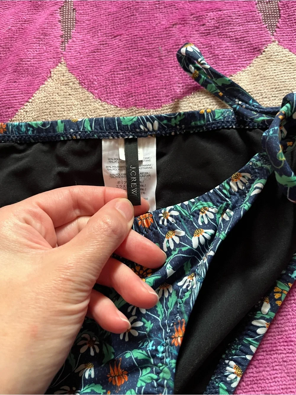 J.Crew Hipster String Bikini Bottom in Liberty® London Floral Fabric